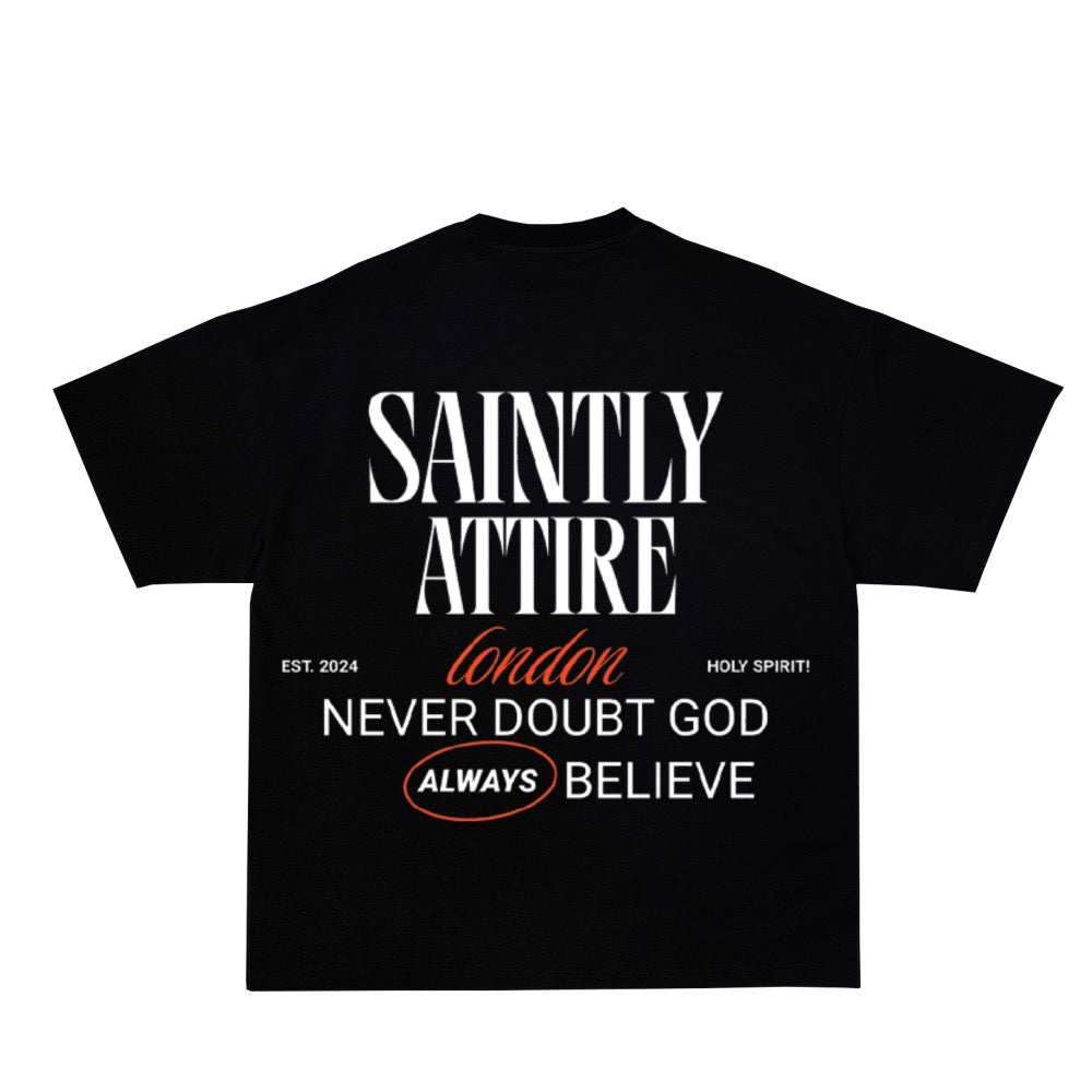 Never Doubt God Tee - Black