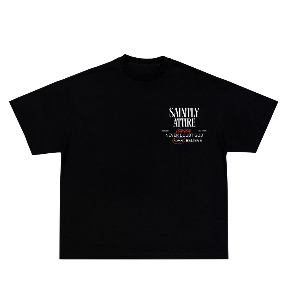 Never Doubt God Tee - Black