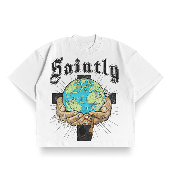 Gain The World Tee - White