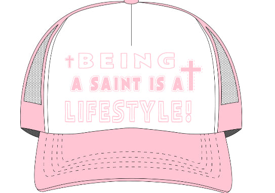 Lifestyle Trucker Hat - Baby Pink