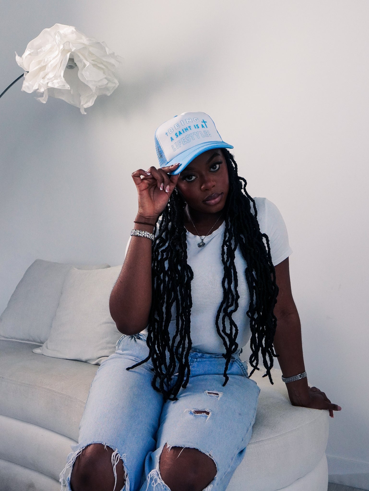 Lifestyle Trucker Hat - Baby Blue (Clearance)