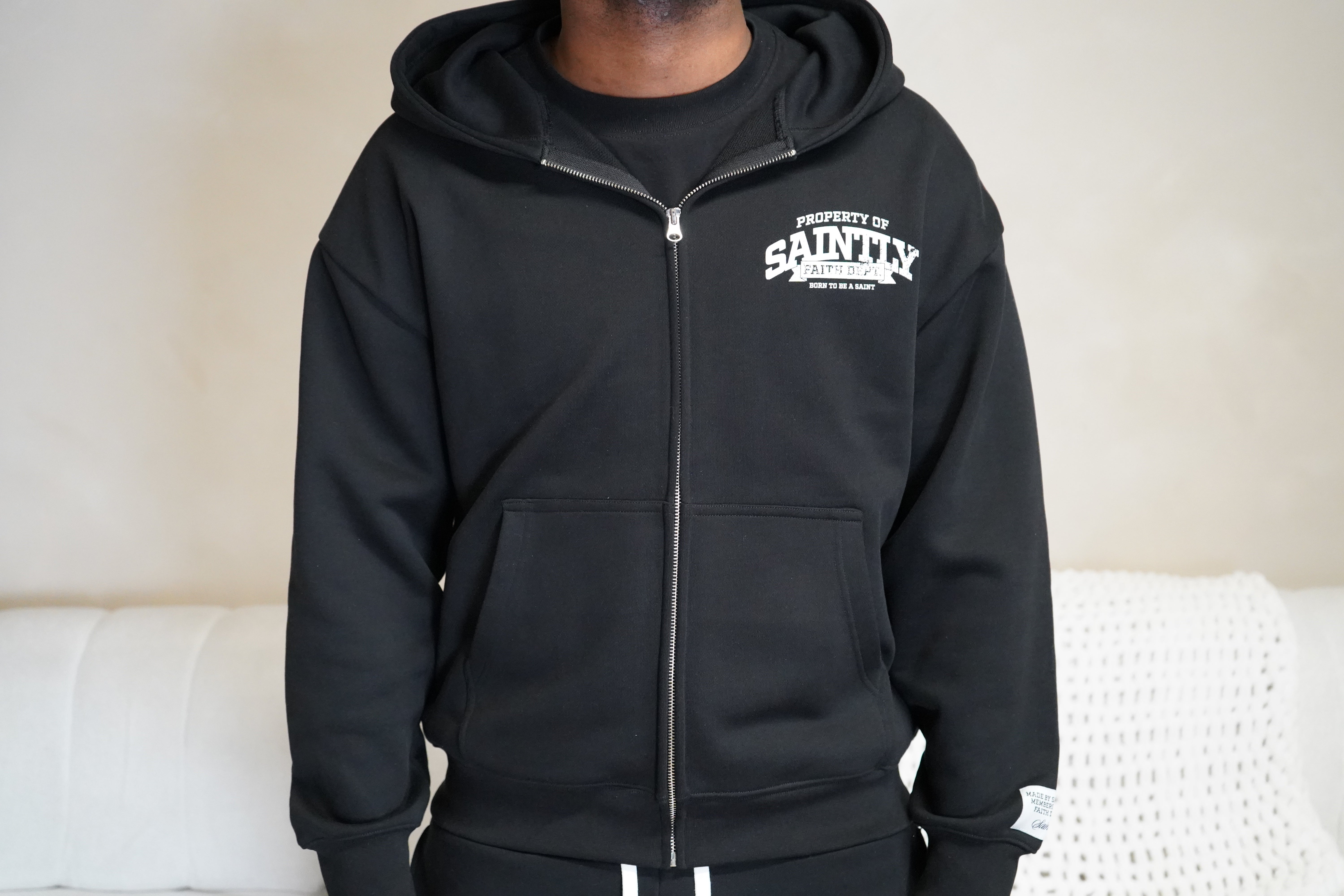 Faith Dept Hoodie - Black
